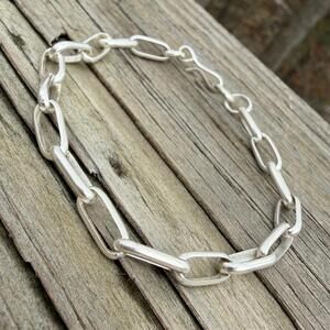Native Handmade Chain, Sterling Silver-adj. to 9”- Sally Shurley